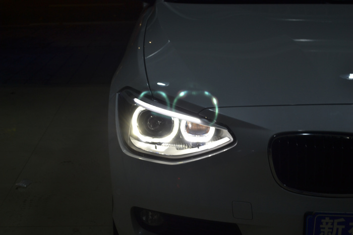 寶馬116車(chē)燈改裝118氙氣燈總成天使眼
